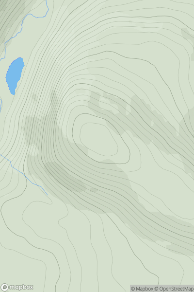 Thumbnail image for Creag nan Gall [Cairngorms] showing contour plot for surrounding peak